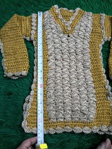 Handmade🖤 Knitted kurti 2 years 🖤