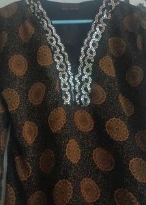 Embellished Printed Kurta