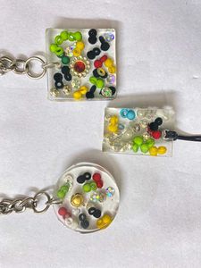 Handmade Resin Keychain Set