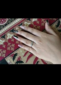 Pure Silver Leaf Heart Cute Ring, 💍😍🤩