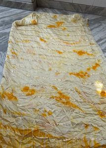 shibori Saree with Tie-Dye Print