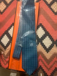 Brand New  Authentic Hermes Paris 100% Silk Tie –
