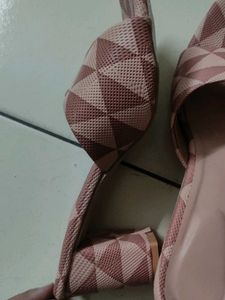 Pink Patterned Flats
