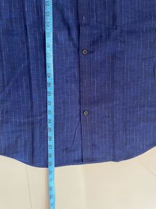 Men's Blue Striped Formal Shirt Pant Set