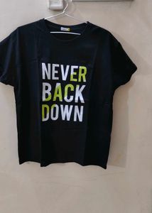 Black Printed Tshirt