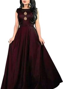 Elegant Maroon Maxi Dress