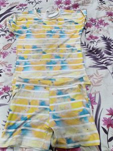Tie-Dye Top & Shorts Set