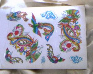 Vintage Phoenix Temporary Tattoos