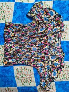 Floral Print Crop Top
