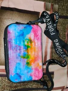 Colorful Suitcase Crossbody Bag