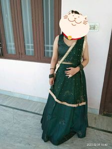 Green Lehnga For Mehndi Function