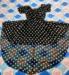 Chic Black Polka Dot Off-Shoulder Dress