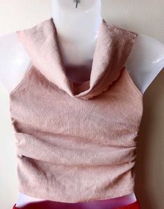 Chic Ruched Neck Halter Top