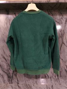 Green Graphic Print Sweatshirt