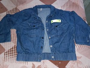 classic denim jacket and track pant