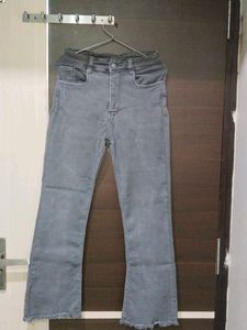 Grey Flare Jeans