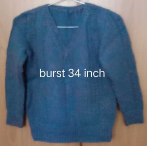 dark blue colour knitted sweater