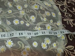 Sheer Daisy Print Long Sleeve Top