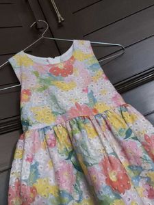 Girl Floral Eyelet Summer Dress