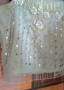 Embellished Ethnic Blouse and lehenga