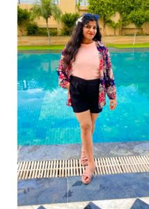 Floral Print Kimono Shirt with tank top and shorts