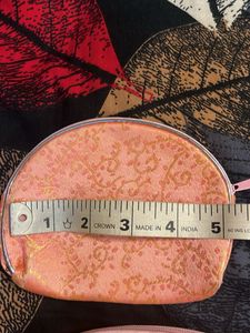 Black sling Bag &amp; 3 Peach Pouches