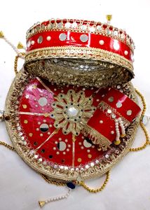 Karwa chauth thali handicraft ❤️❤️✨✨✨Decorative Po