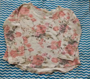 Floral Print Long Sleeve Top