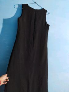 Long black One Piece dress For Girls