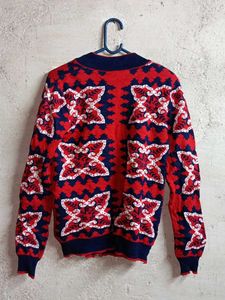 Winter Zipper Cardigan Sweater Multicolour