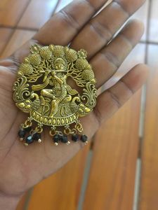 Krishna Germen golden oxidised pendent😍