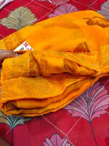 💫ORANGE COLOURED SAREE 💫