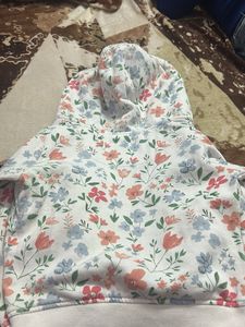 Floral Zip-Up Hoodie