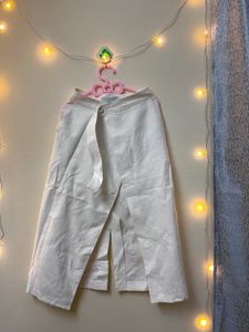 Chic White Wrap Skirt