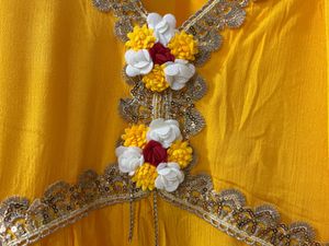 Bright Yellow Kurta Set with Dupatta