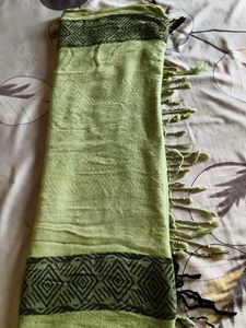 Light Green Dupatta with Tassels