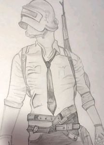 Pubg Pencil Sketch