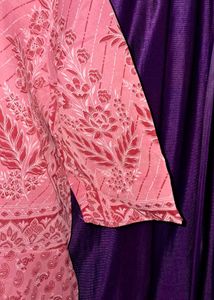 Pink Printed Anarkali Kurta