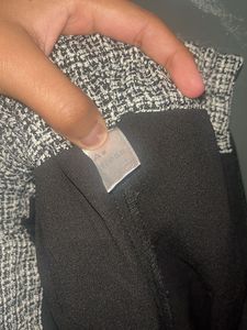 Grey Checkered Mini Skorts