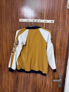 Stylish Embroidered Bomber Jacket