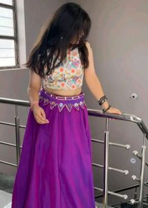 Designer Lehenga Choli Set with belt