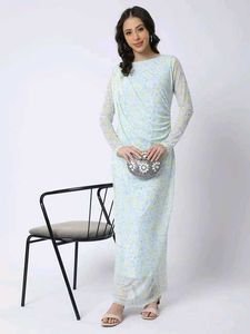 Elegant Floral Print Maxi Dress