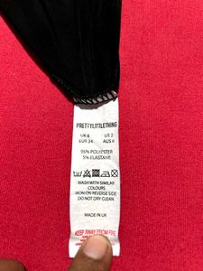 PrettyLittleThing Black Bodysuit – Size XS