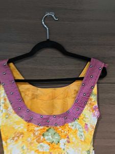 Vibrant Floral Print Kurta