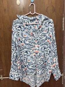 Oversized High-low Shirt Top