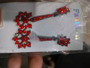 Sparkling Orange Gemstone Earrings