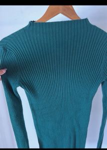 Long ribbed top cum dress