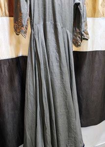 Elegant Grey Ethnic Gown full length
