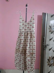 Boho Elephant Block Print Dress