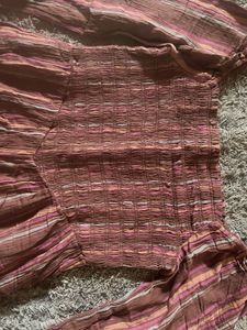 AE Puff Sleeve Smocked Jumpsui